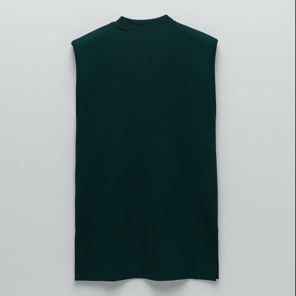 ZARA Shoulder Pad Knit Top - Picture 5 of 6